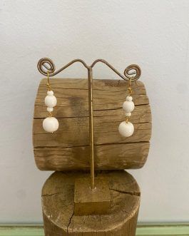 Pendientes de hueso
