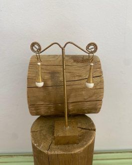 Pendientes de hueso