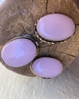 Broche de piedra natural
