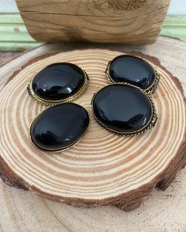 Broche de piedra natural