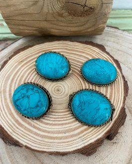 Broche de piedra natural