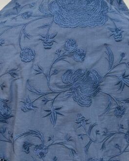Mantón PUERTO Liso Azul Ducado