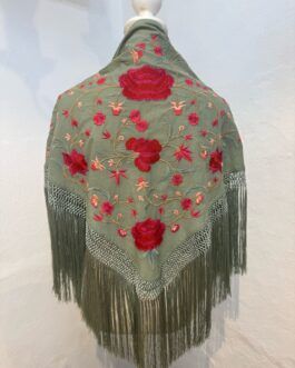 Mantón modelo MENORCA Verde Seco
