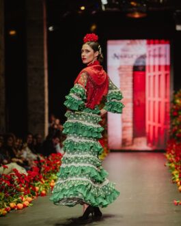 Vestido flamenca verde