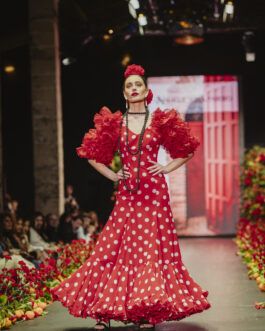 Vestido flamenca modelo clavel