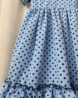 Vestido celeste lunar negro
