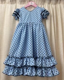 Vestido celeste lunar negro