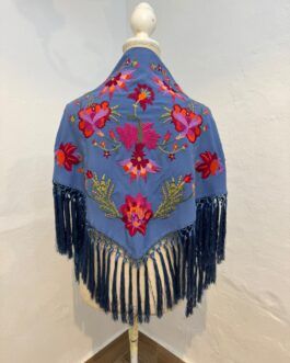 Mantón modelo CÁDIZ Azul