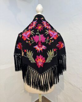 Mantón modelo CÁDIZ Negro