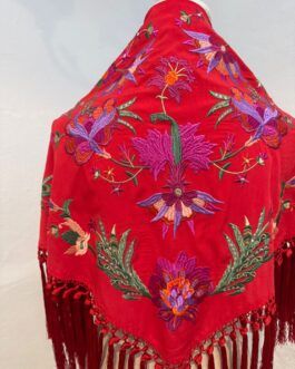 Mantón modelo CÁDIZ Coral