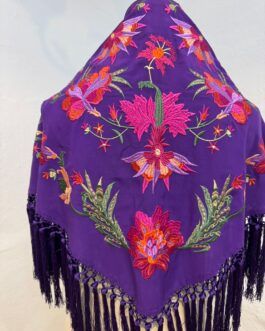 Mantón modelo CÁDIZ Morado
