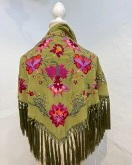 Mantón modelo CÁDIZ Verde