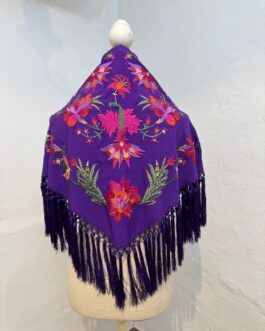 Mantón modelo CÁDIZ Morado