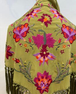 Mantón modelo CÁDIZ Verde