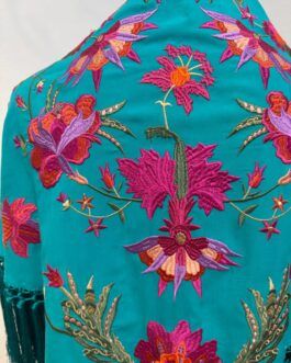 Mantón modelo CÁDIZ Turquesa