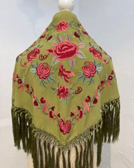 Mantón modelo SEVILLA Verde