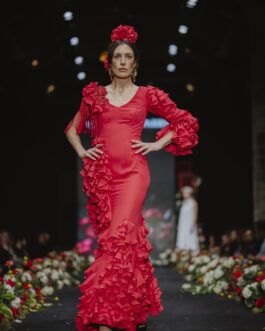 Vestido flamenca rojo