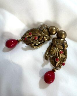 Pendientes latón hoja