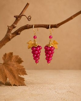 Pendientes Uvas Buganvilla Claro