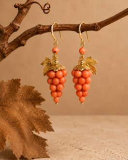 Pendientes Uvas Coral