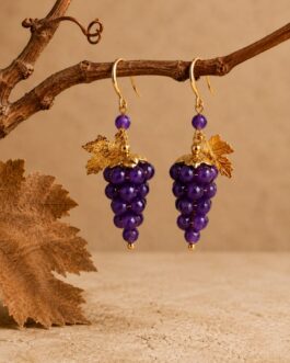 Pendientes Uvas Morado