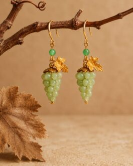 Pendientes Uvas Verde Claro