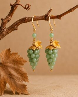 Pendientes Uva Verde Medio