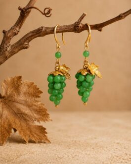 Pendientes Uva Verde Oscuro