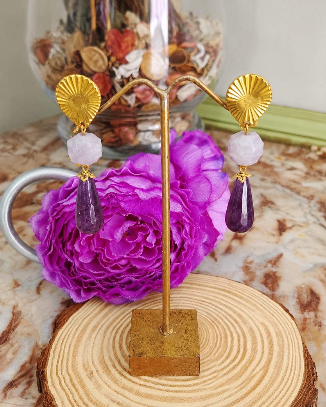 Pendientes Lavanda y Morado - Imagen 3